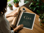 Gas Irish definition print – landscape framed wall mockup