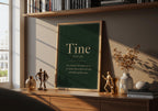 Tine Irish definition print – portrait framed wall mockup