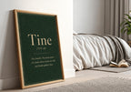 Tine Irish definition print – landscape framed wall mockup