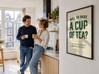 Will Ya Have a Cup of Tea Irish print – detail view