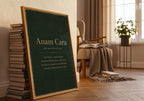 Anam Cara Irish definition print – framed print on the wall
