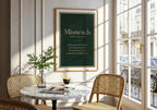 Misneach Irish definition print – framed wall mockup