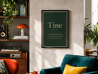 Tine Irish definition print – landscape black frame wall mockup