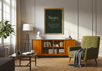 Searc Irish definition print – landscape framed wall mockup