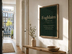 Foghlaim Irish definition print – wooden frame mockup