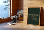 Deartháir Irish definition print – landscape framed wall mockup