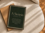 A Stóirín Irish definition print – framed print on the wall