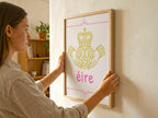 Claddagh Éire Irish print – room mockup 1