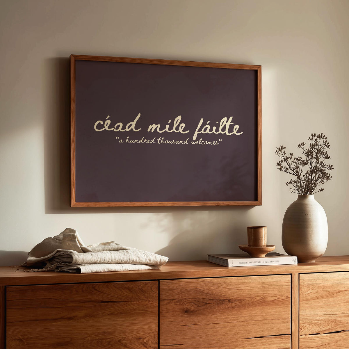 Céad Míle Fáilte Plum print – photo 3