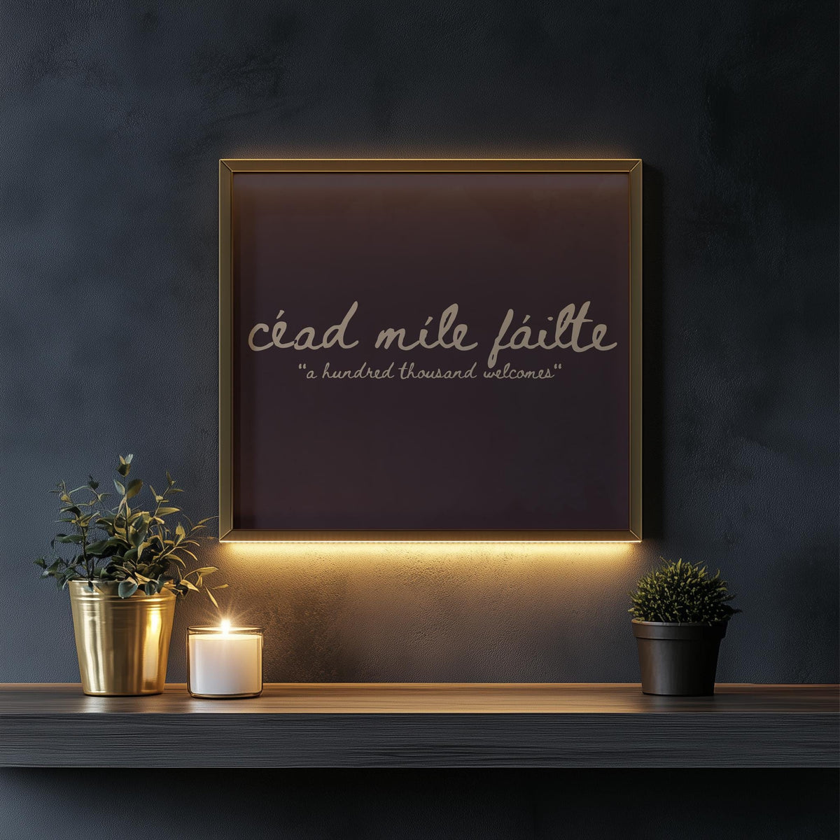 Céad Míle Fáilte Plum print – photo 5