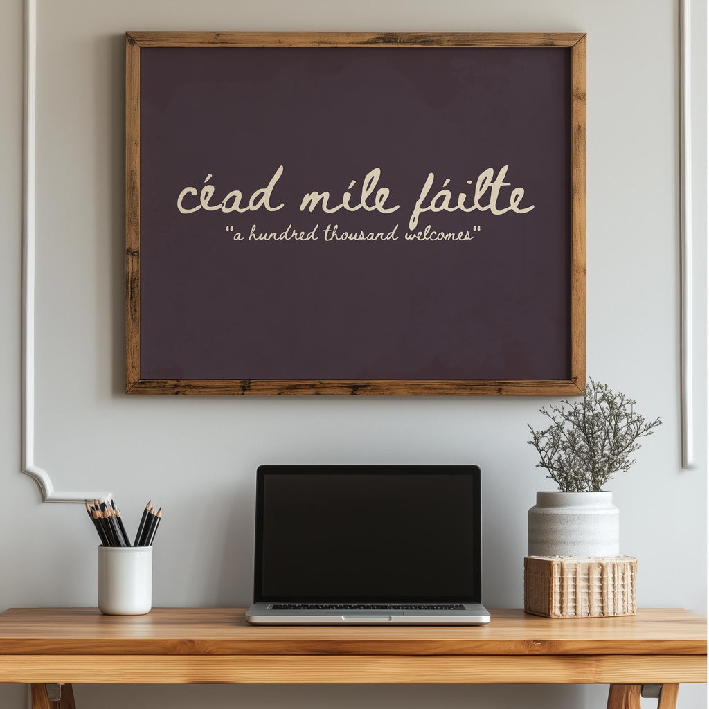 Céad Míle Fáilte Plum print – photo 6