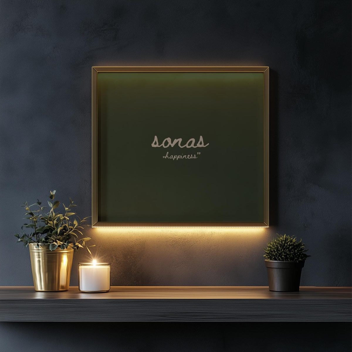 Sonas happiness Irish print – close-up