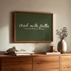 Céad Míle Fáilte sage green Irish print – wall mockup 3