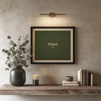 Craic Olive Irish print – room mockup 3