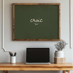Craic Olive Irish print – room mockup 6