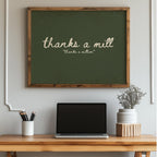 Thanks a Mill Irish slang print – mockup 7