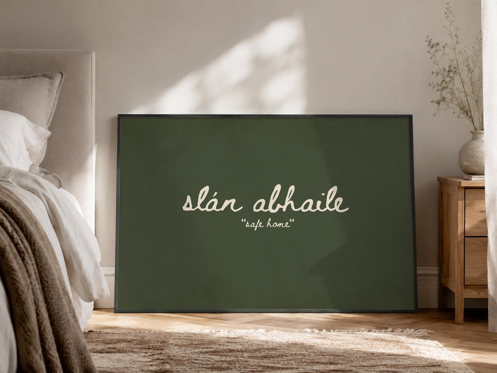 Slán Abhaile Sage Irish print – photo 9