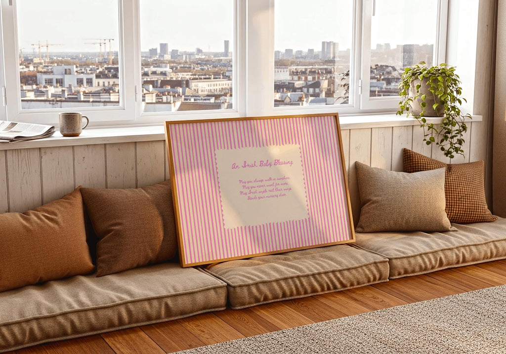 Irish Baby Blessing Irish print – room mockup 5