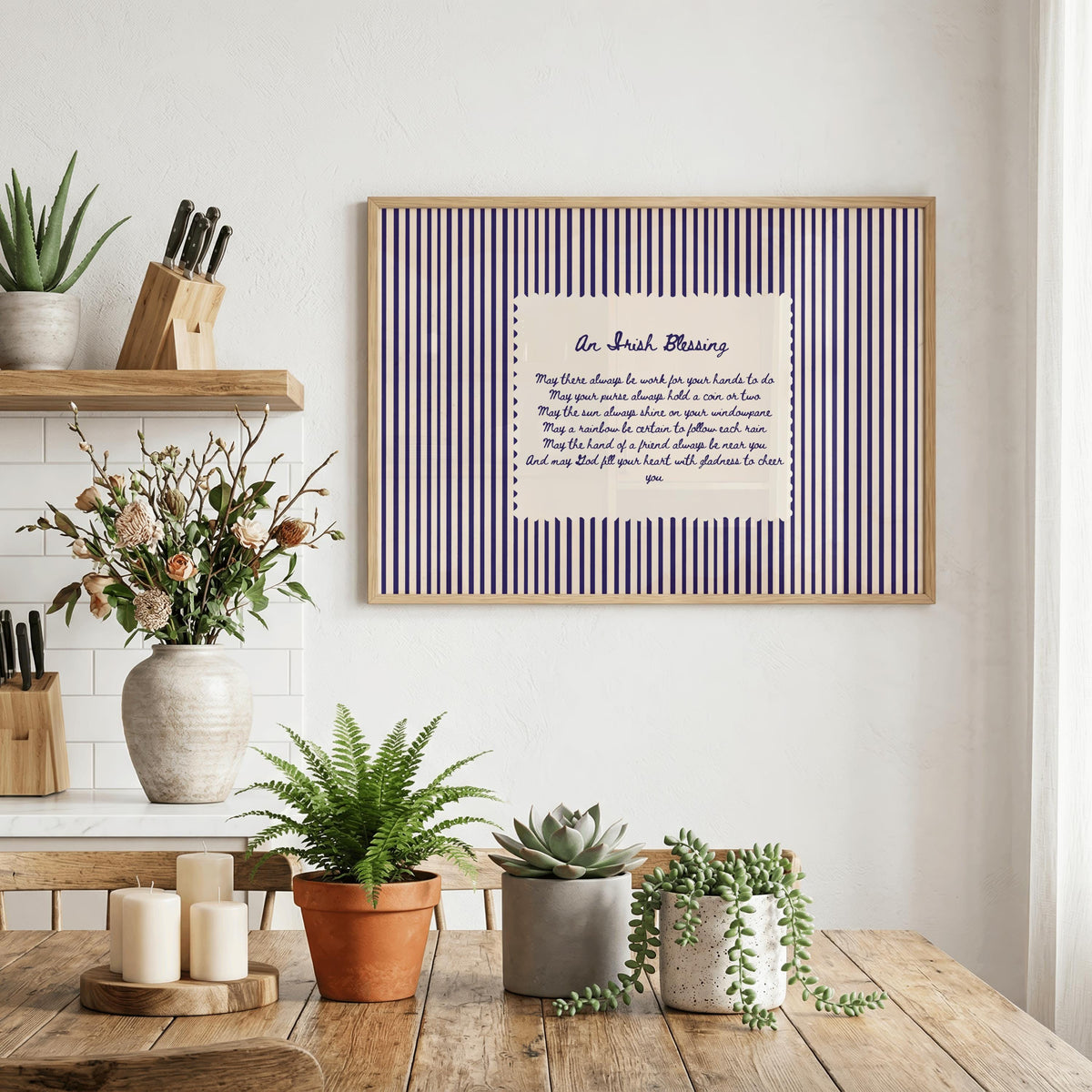 Irish Blessing Irish print – room mockup 3