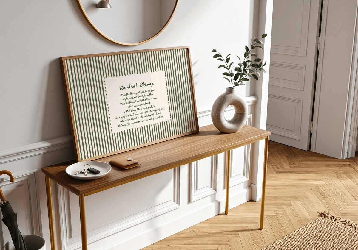 Blessing of Light Irish print – room mockup 5