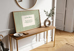 Shamrock Irish Blessing Irish print – room mockup 6