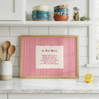 Red Stripe Irish Blessing Irish print – room mockup 2