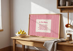 Red Stripe Irish Blessing Irish print – room mockup 1