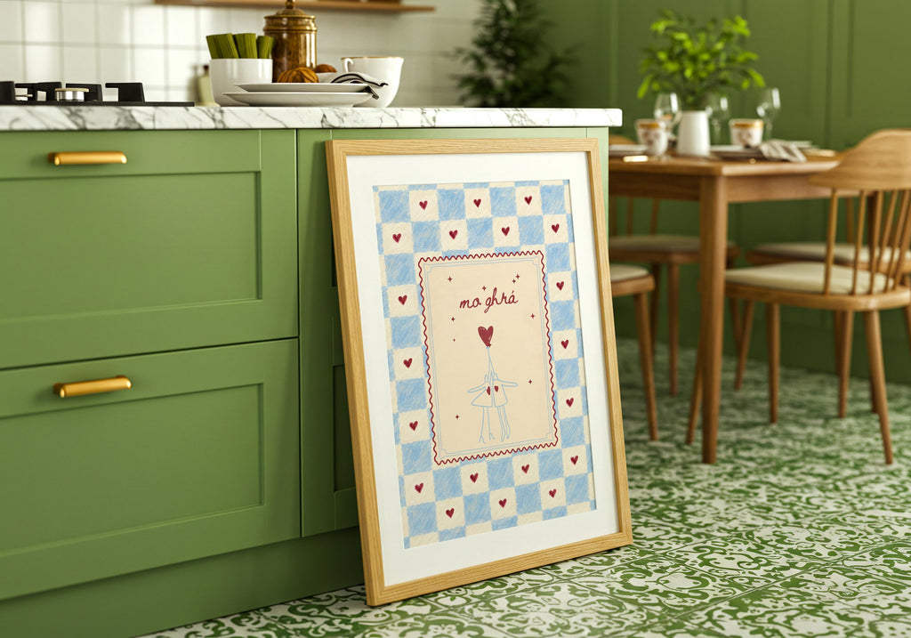 Mo Grá heart balloon Irish print – mockup 2