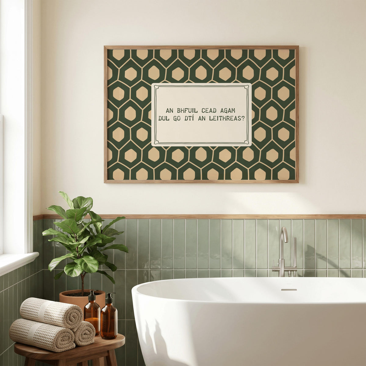 An Bhfuil Cead Agam Irish print – mockup 2