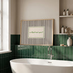 An Bhfuil Cead Agam bathroom Irish print – wall mockup 6
