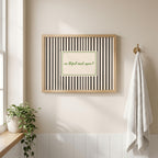 An Bhfuil Cead Agam bathroom Irish print – wall mockup 3