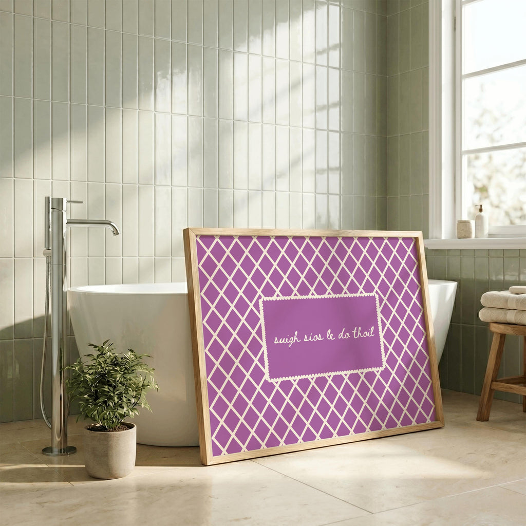 Suigh Síos Purple Diamond Irish print – photo 6