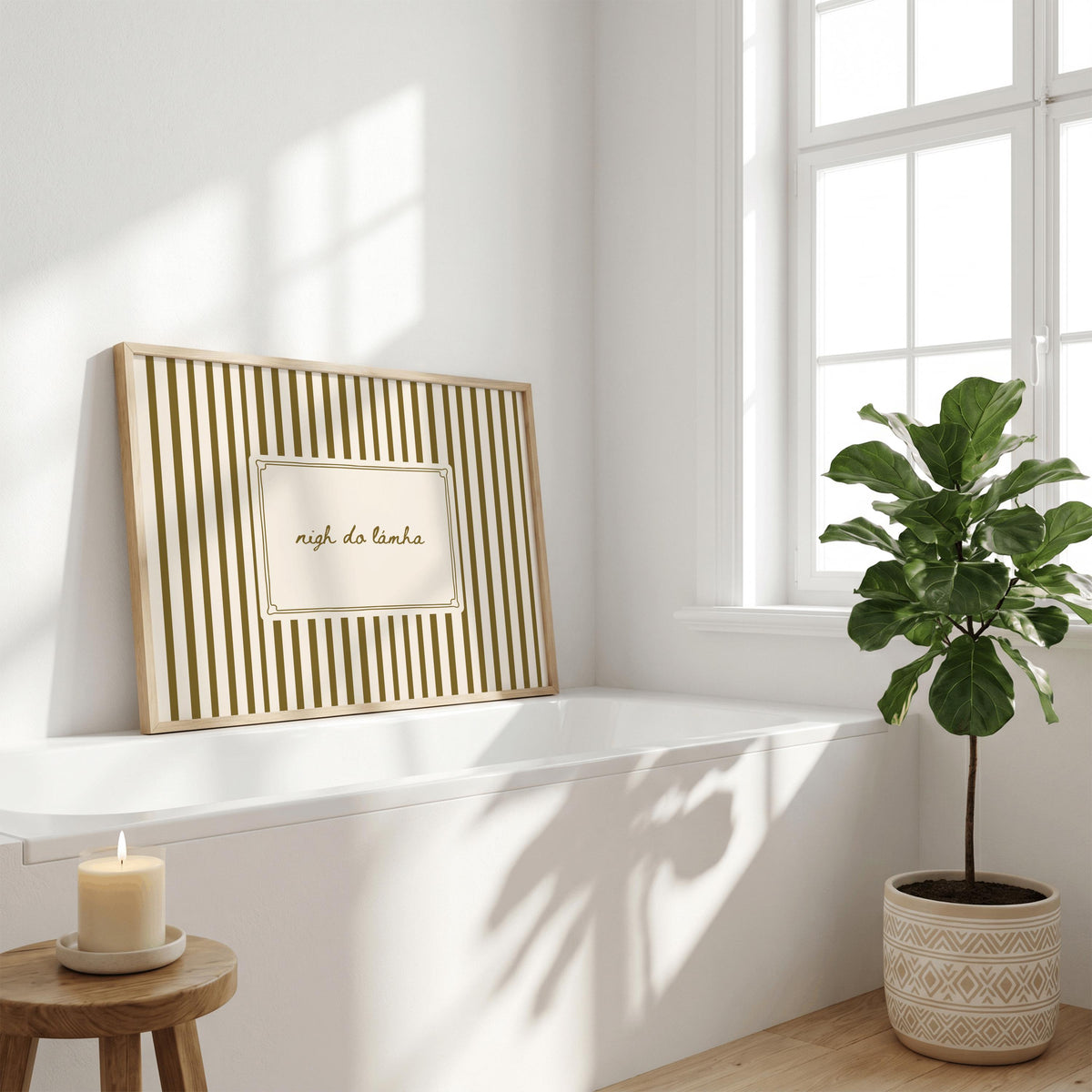 Nigh Do Lámha vintage Irish print – wall mockup 5