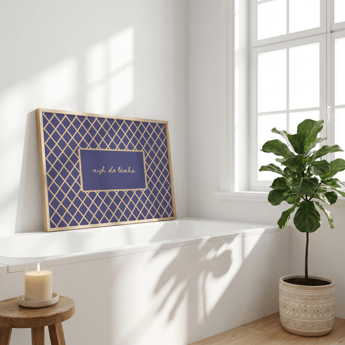 Nigh Do Lámha cottagecore Irish print – wall mockup 5