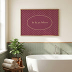 Tá tú go hálainn polka dot Irish print – wall mockup 6