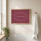 Tá tú go hálainn polka dot Irish print – wall mockup 5
