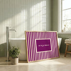 Tá tú go hálainn magenta stamp Irish print – wall mockup 4