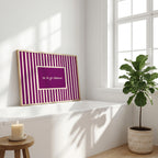 Tá tú go hálainn magenta stamp Irish print – wall mockup 5