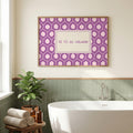 Tá tú go hálainn purple Irish print – wall mockup 1