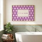 Tá tú go hálainn purple Irish print – wall mockup 1