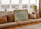 Hearth and Home Irish proverb print – room styling
