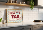 Cupán tae le do thoil Irish print – wall mockup 1