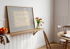 Irish House Blessing gingham lace Irish print – wall mockup 9