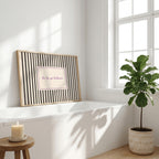 Tá Tú Go Hálainn scalloped Irish print – wall mockup 4