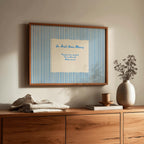 Blue Border Irish Blessing Irish print – room mockup 2