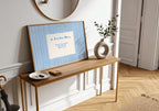Blue Border Irish Blessing Irish print – room mockup 6