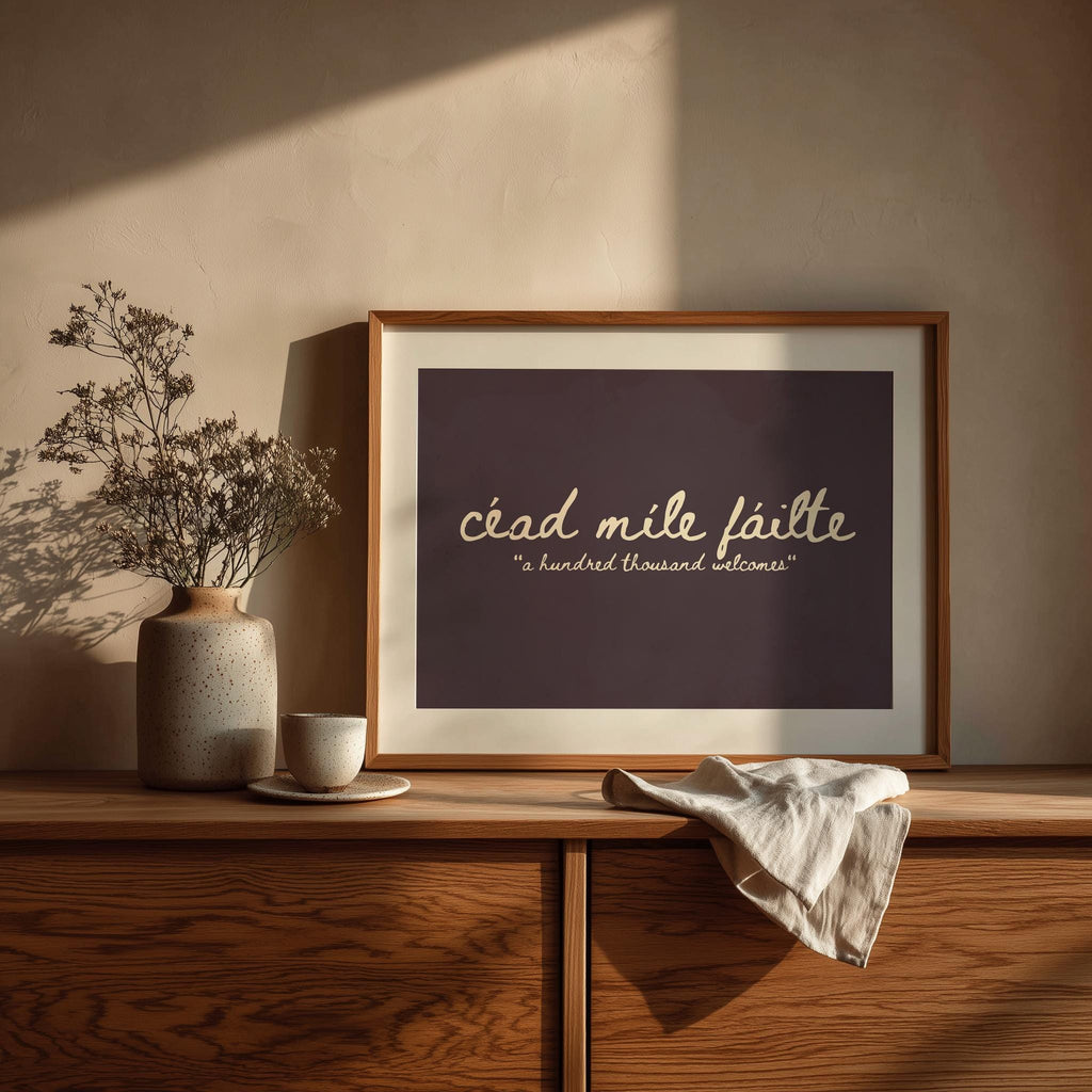 Céad Míle Fáilte Plum print – photo 4