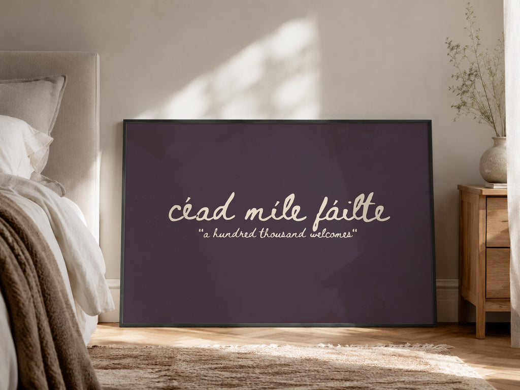 Céad Míle Fáilte Plum print – photo 8