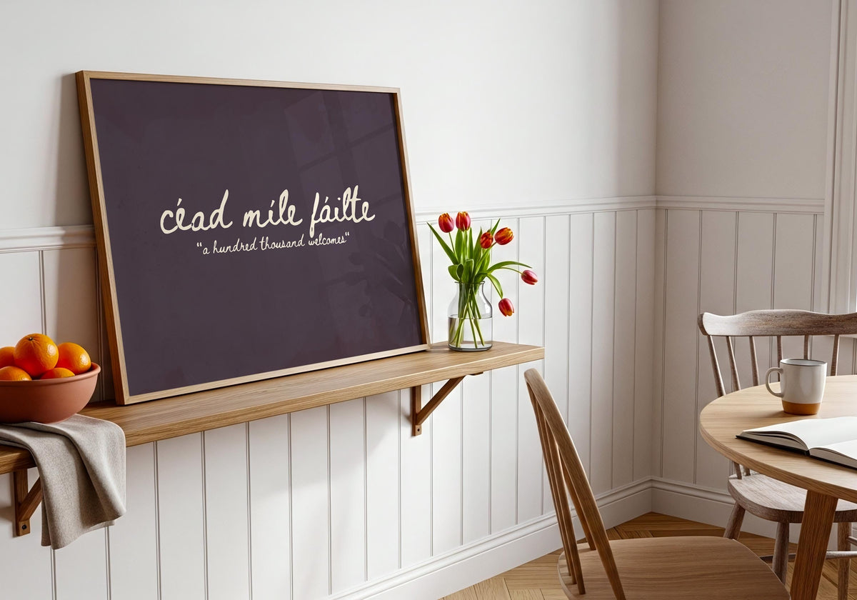 Céad Míle Fáilte Plum print – photo 10