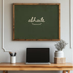 Abhaile Sage Irish print – room mockup 6
